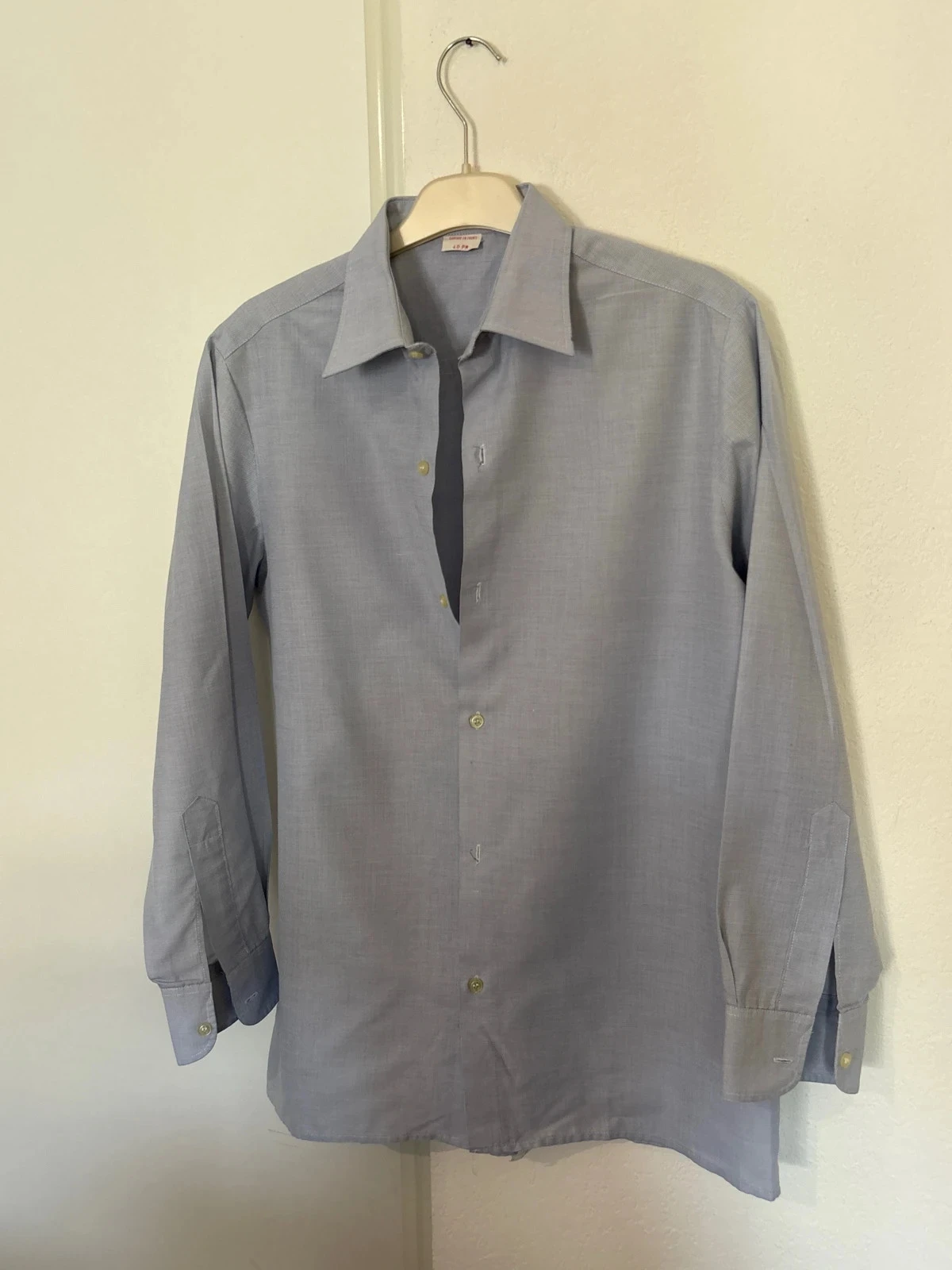 Chemise bleu manche longue taille XL